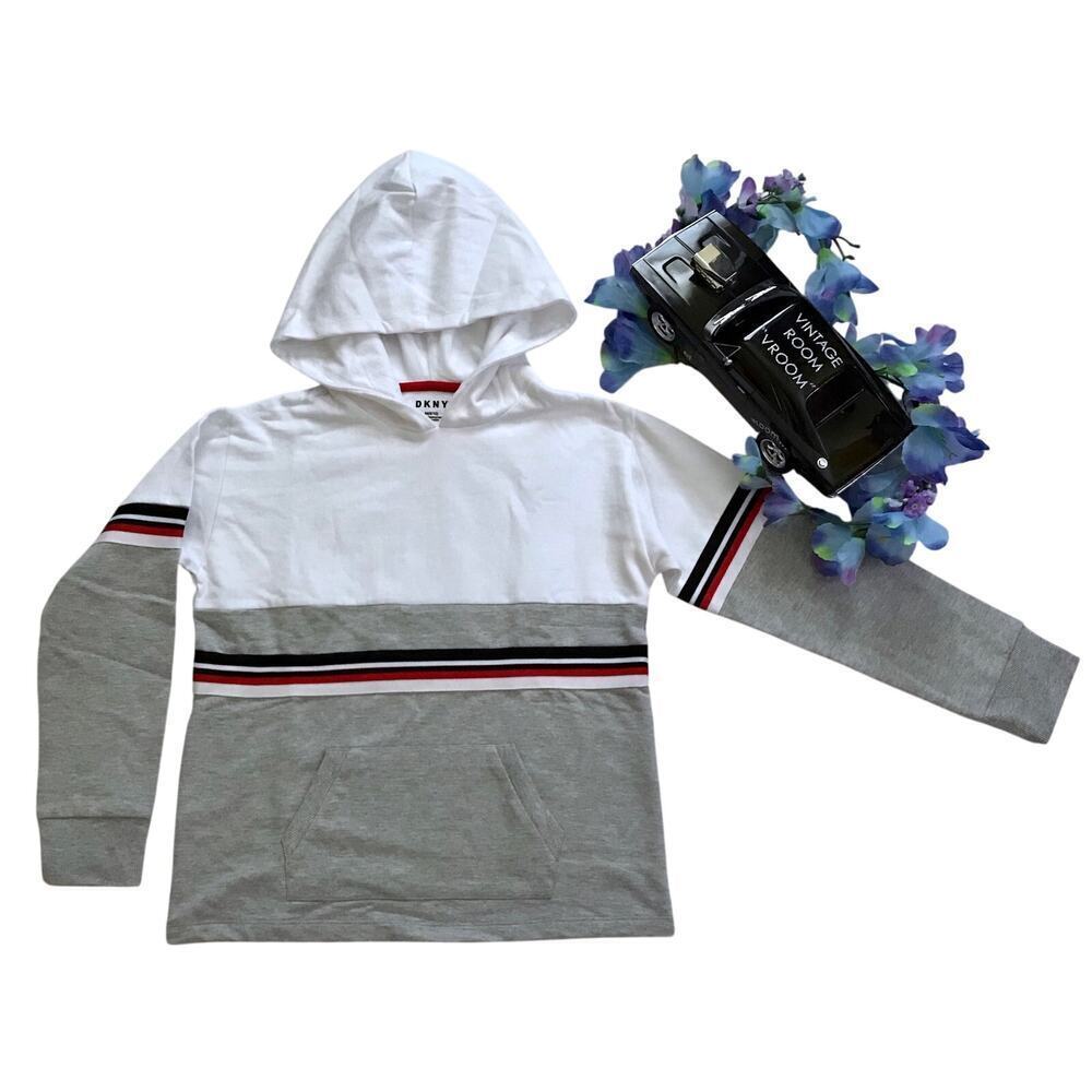 DKNY NWOT Pullover Block Colors Hoodie Girls M (8/10)